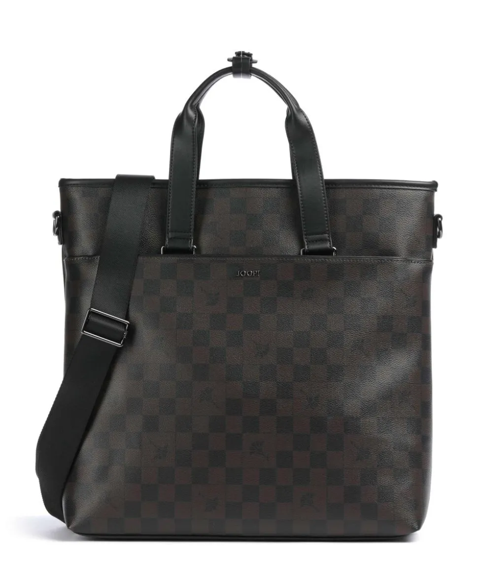 Cortina Piazza Morris Handtasche 14″ Lederimitat dunkelbraun