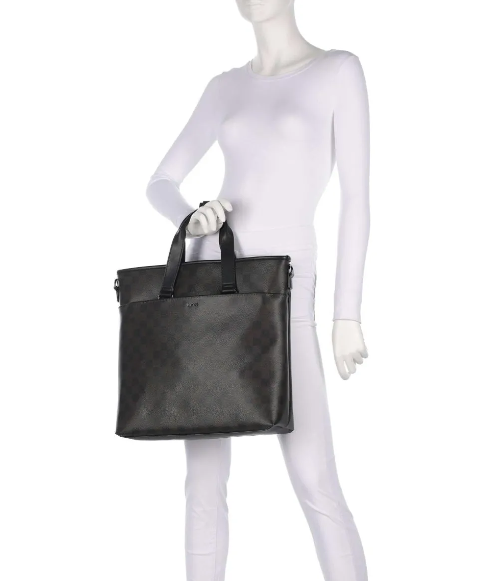 Cortina Piazza Morris Handtasche 14″ Lederimitat dunkelbraun