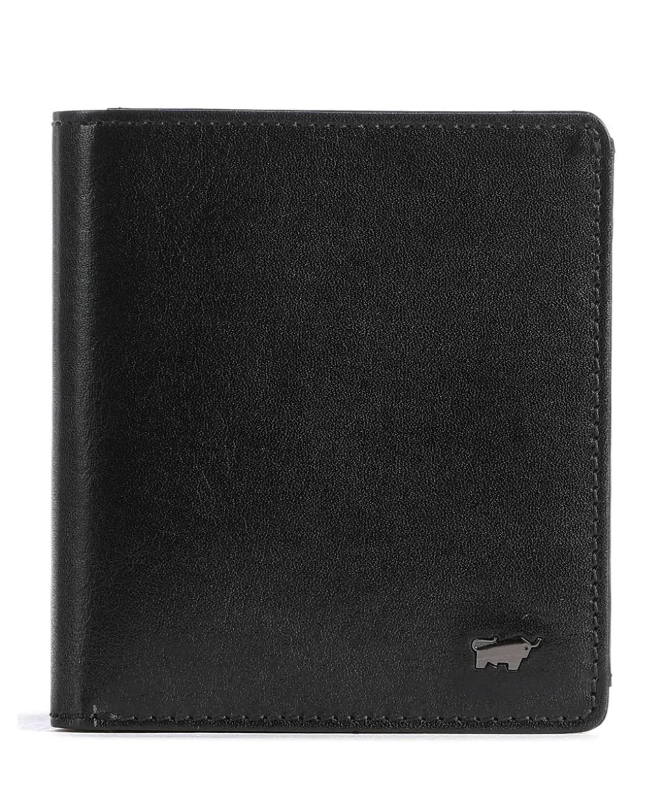 Country RFID Geldbörse fein genarbtes Rindsleder schwarz