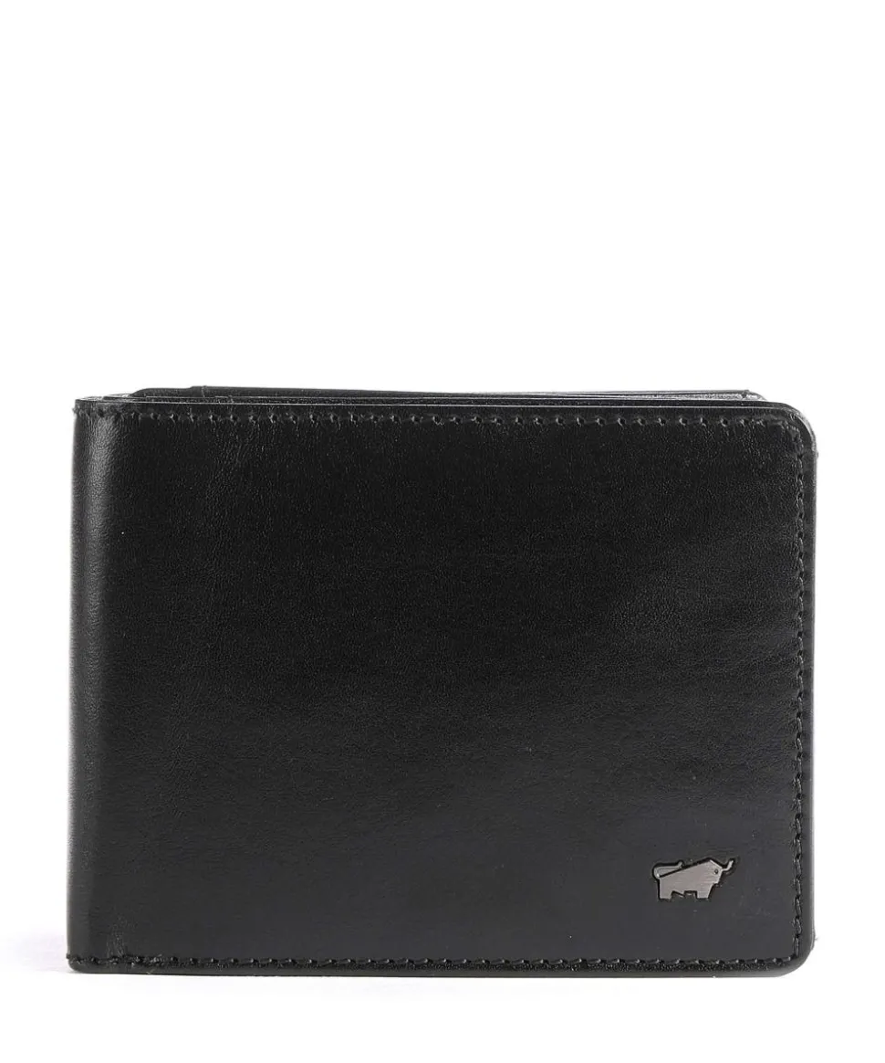 Country RFID Geldbörse Leder schwarz