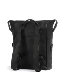 Country S Rucksack 13″ genarbtes Rindsleder schwarz