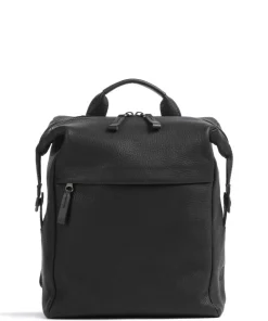 Country S Rucksack 13″ genarbtes Rindsleder schwarz