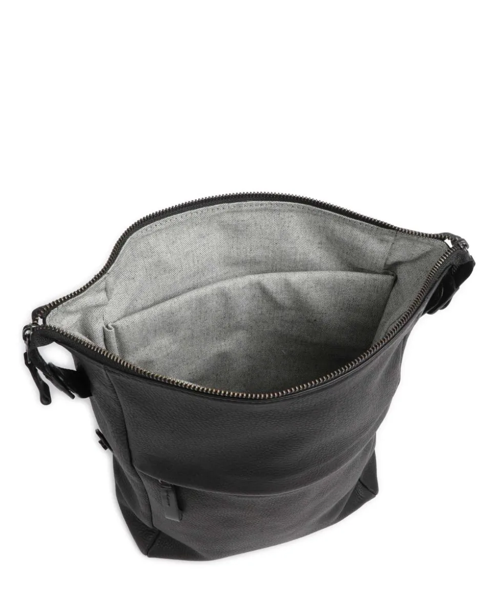 Country S Rucksack 13″ genarbtes Rindsleder schwarz