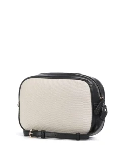 Covent Umhängetasche Baumwolle, Lederimitat beige/schwarz