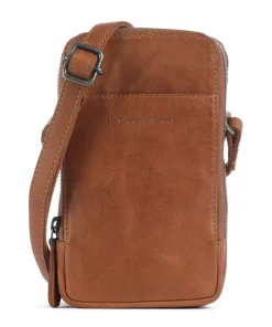 Cow Wax Pull Up Alesund Handytasche Pull-Up Rindsleder cognac