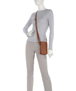 Cow Wax Pull Up Alesund Handytasche Pull-Up Rindsleder cognac