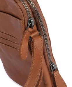 Cow Wax Pull Up Alesund Handytasche Pull-Up Rindsleder cognac