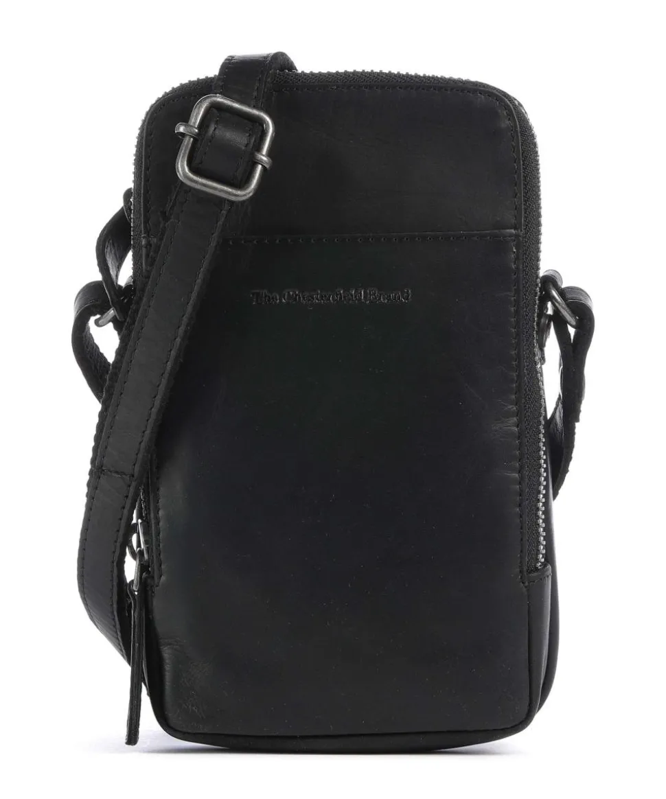 Cow Wax Pull Up Alesund Handytasche Pull-Up Rindsleder schwarz