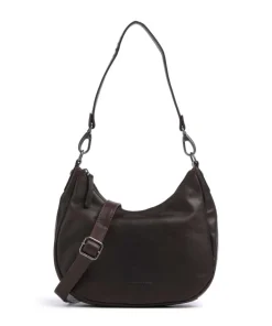 Cow Wax Pull Up Alexandria Schultertasche Pull-Up Rindsleder dunkelbraun