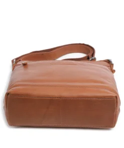 Cow Wax Pull Up Almeria Umhängetasche Pull-Up Rindsleder cognac