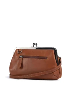 Cow Wax Pull Up Andrade Schultertasche Pull-Up Rindsleder cognac