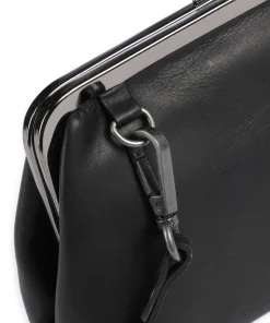 Cow Wax Pull Up Andrade Schultertasche Pull-Up Rindsleder schwarz