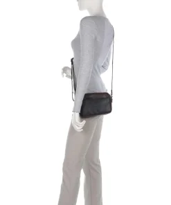 Cow Wax Pull Up Arona Umhängetasche Pull-Up Rindsleder dunkelbraun