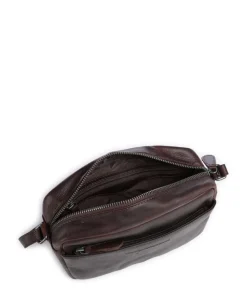 Cow Wax Pull Up Arona Umhängetasche Pull-Up Rindsleder dunkelbraun