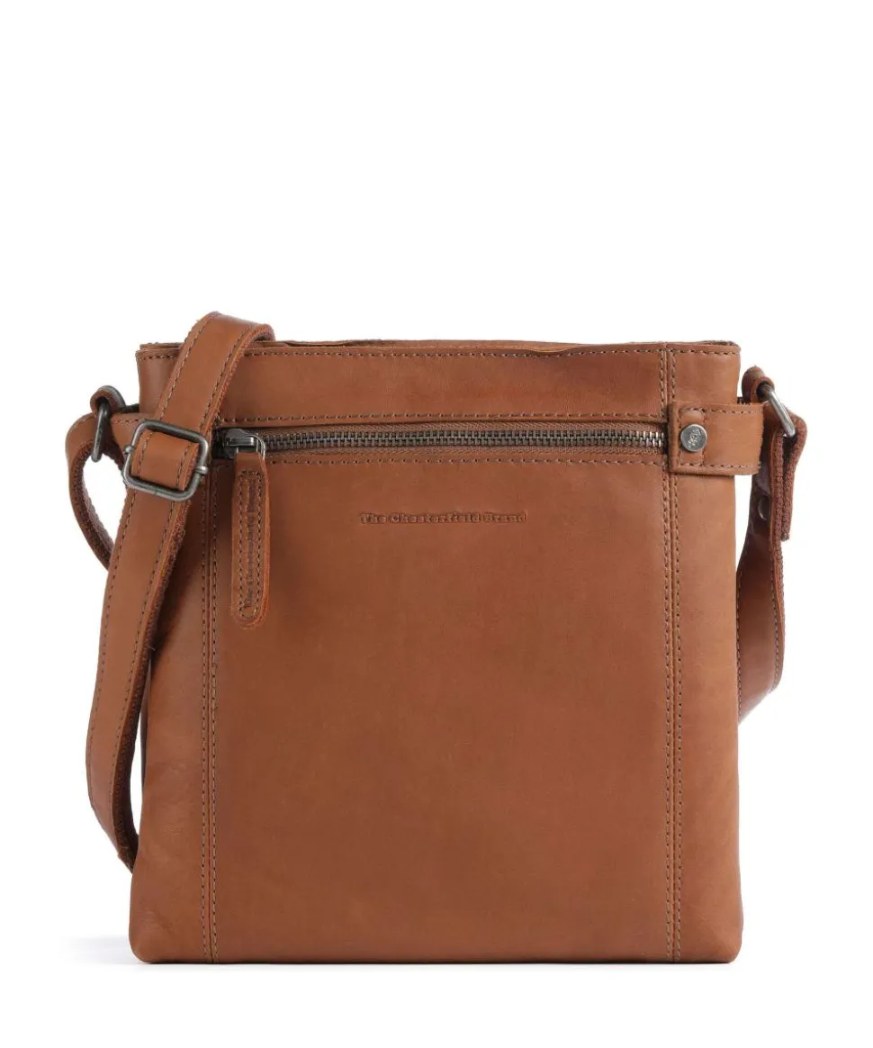 Cow Wax Pull Up Brandis Umhängetasche Pull-Up Rindsleder cognac