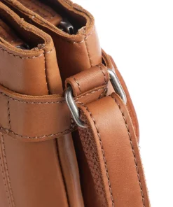 Cow Wax Pull Up Brandis Umhängetasche Pull-Up Rindsleder cognac