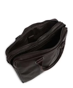 Cow Wax Pull Up Fabian Aktentasche 15″ Rindsleder dunkelbraun