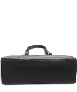 Cow Wax Pull Up Fidenza Shopper 15″ Pull-Up Rindsleder schwarz