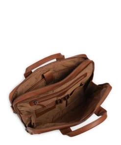 Cow Wax Pull Up Frazer Aktentasche 15″ Rindsleder cognac