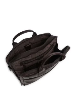 Cow Wax Pull Up Frazer Aktentasche 15″ Rindsleder dunkelbraun