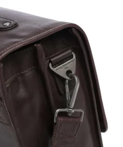 Cow Wax Pull Up Glenwood Aktentasche 17″ Rindsleder dunkelbraun