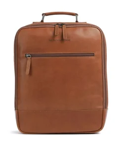 Cow Wax Pull Up Jamaica Rucksack 15″ fein genarbtes Leder cognac