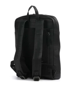 Cow Wax Pull Up Jasper Rucksack 13″ Rindsleder schwarz