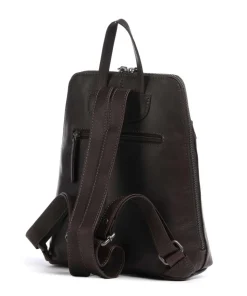 Cow Wax Pull Up Linford Rucksack Rindsleder dunkelbraun