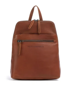 Cow Wax Pull Up Linford Rucksack Rindsleder cognac