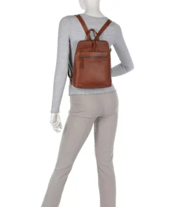 Cow Wax Pull Up Linford Rucksack Rindsleder cognac