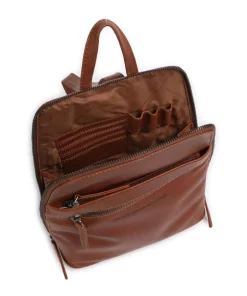 Cow Wax Pull Up Linford Rucksack Rindsleder cognac