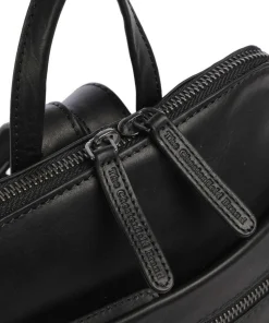 Cow Wax Pull Up Linford Rucksack Rindsleder schwarz