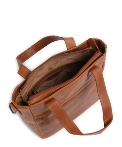 Cow Wax Pull Up Lingfield Handtasche Pull-Up Rindsleder cognac