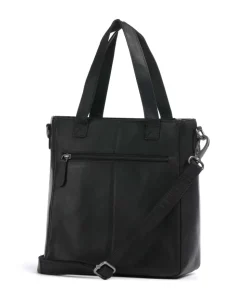 Cow Wax Pull Up Lingfield Handtasche Pull-Up Rindsleder schwarz