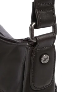 Cow Wax Pull Up Loraine Umhängetasche Rindsleder dunkelbraun