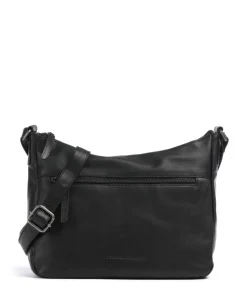 Cow Wax Pull Up Loraine Umhängetasche Rindsleder schwarz