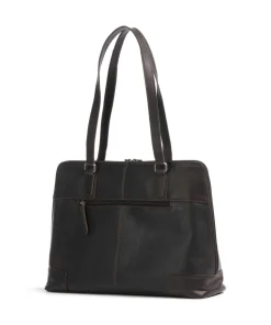 Cow Wax Pull Up Lugano Shopper 14″ Pull-Up Rindsleder dunkelbraun