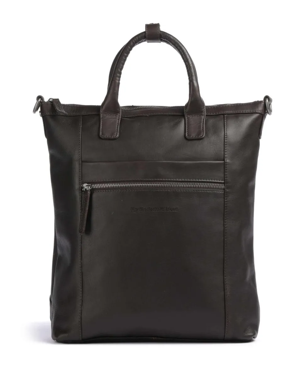 Cow Wax Pull Up Luisa Rucksack-Tasche 15″ Rindsleder dunkelbraun