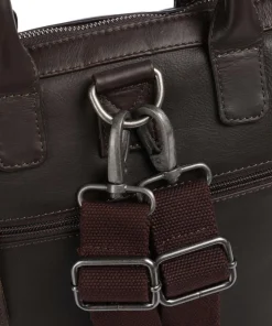 Cow Wax Pull Up Luisa Rucksack-Tasche 15″ Rindsleder dunkelbraun