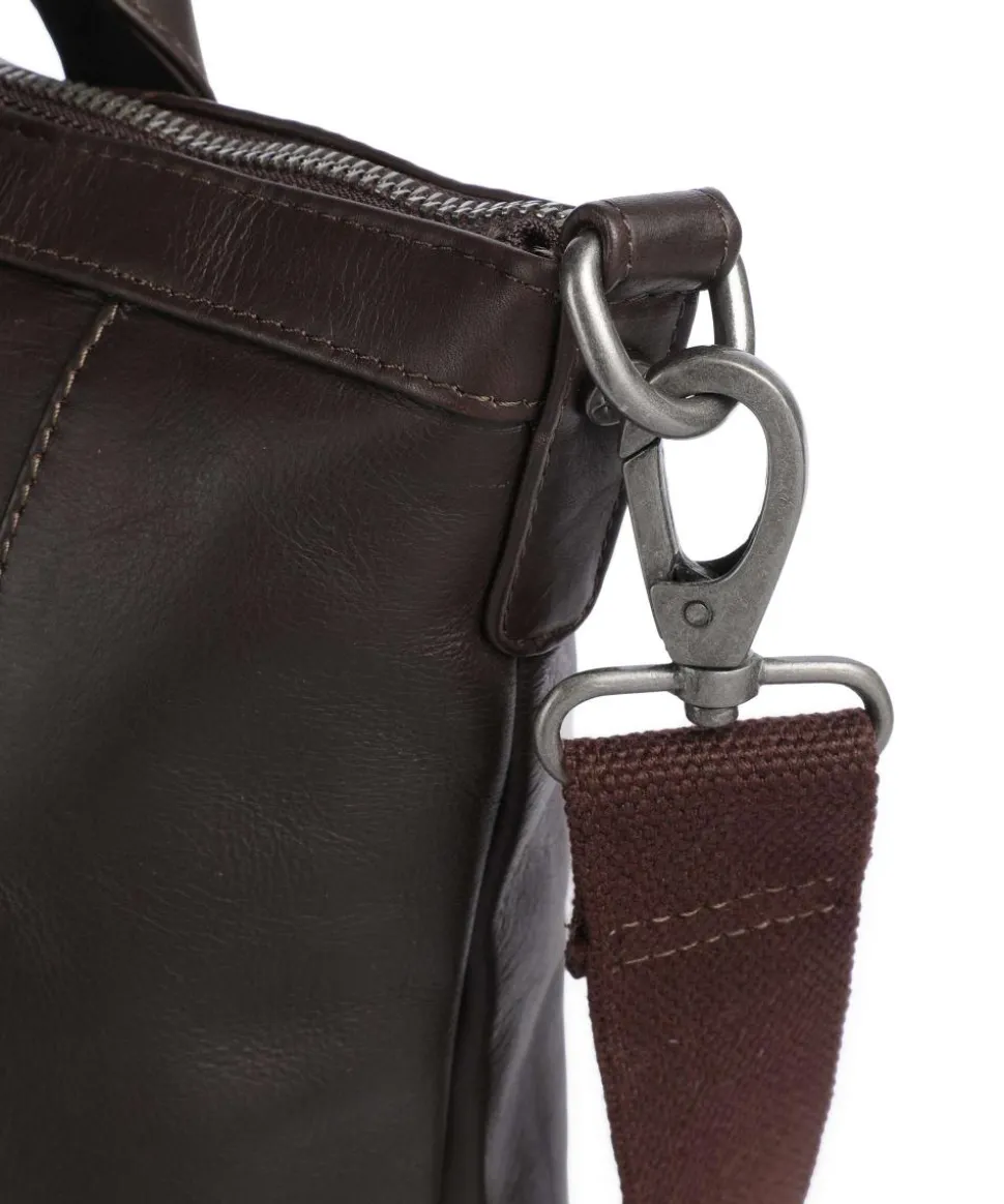 Cow Wax Pull Up Luisa Rucksack-Tasche 15″ Rindsleder dunkelbraun