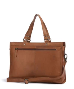 Cow Wax Pull Up Manly Shopper 15″ Rindsleder cognac