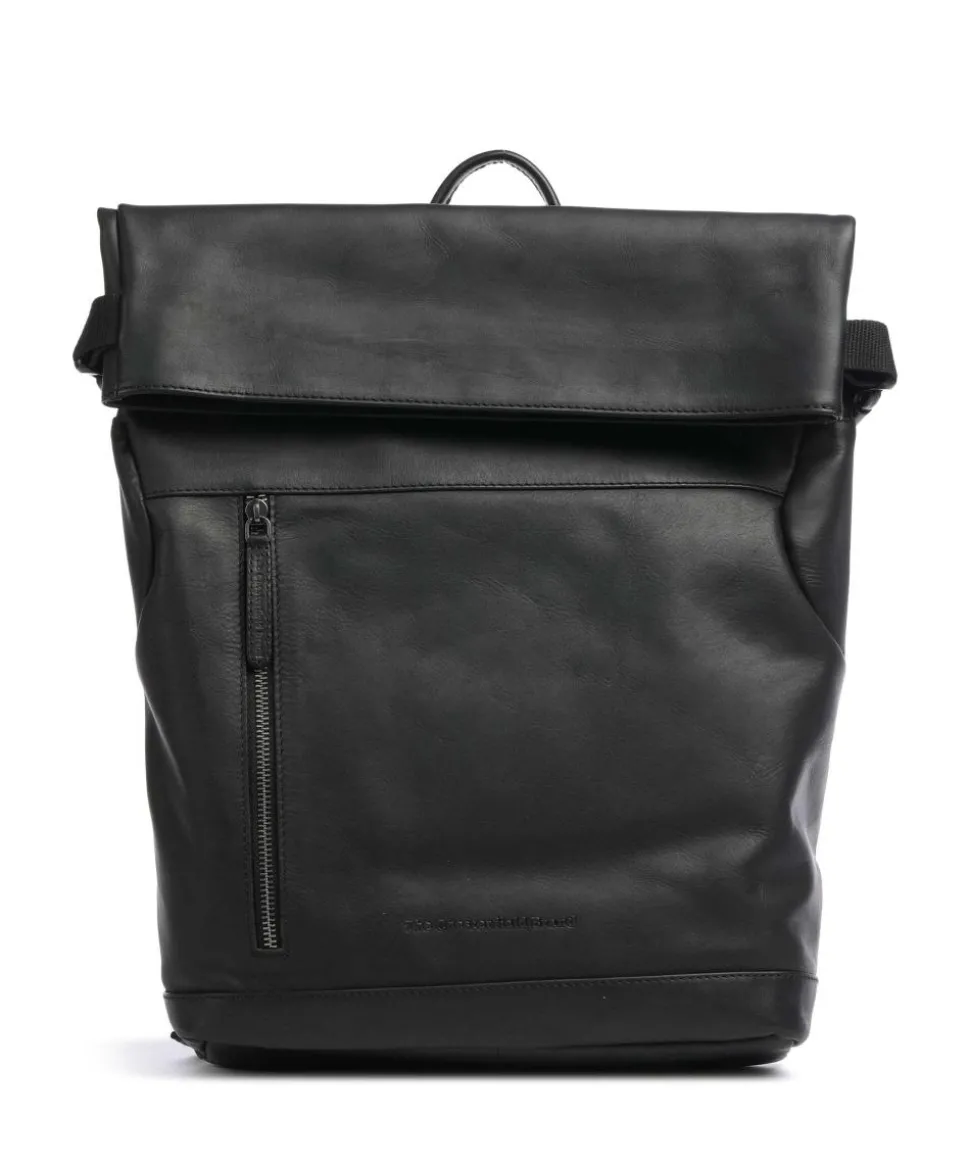 Cow Wax Pull Up Mazara Rucksack 13″ Pull-Up Rindsleder schwarz