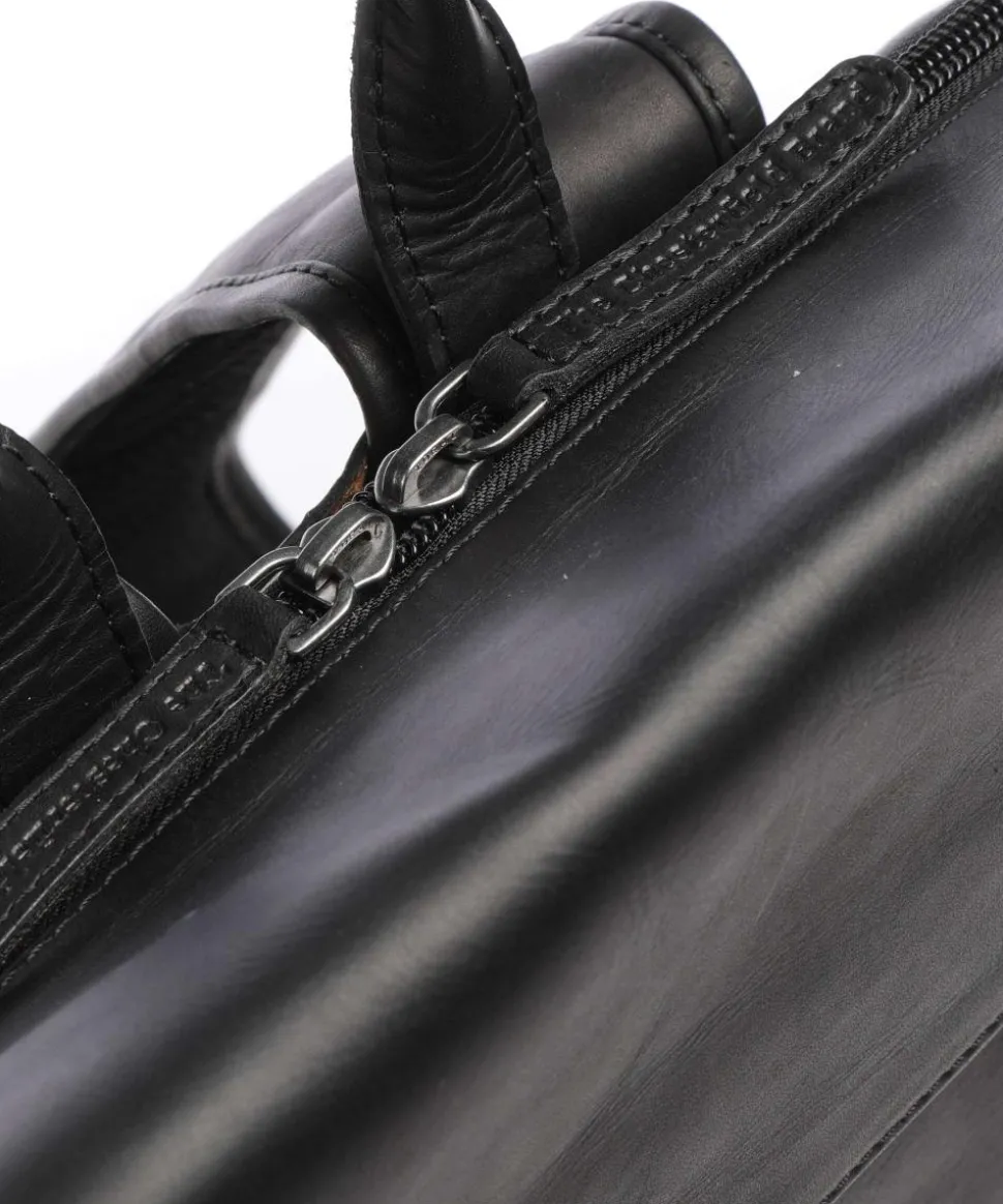 Cow Wax Pull Up Mazara Rucksack 13″ Pull-Up Rindsleder schwarz