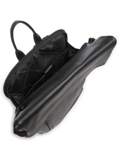 Cow Wax Pull Up Mazara Rucksack 13″ Pull-Up Rindsleder schwarz