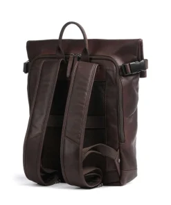Cow Wax Pull Up Mazara Rucksack 13″ Pull-Up Rindsleder dunkelbraun