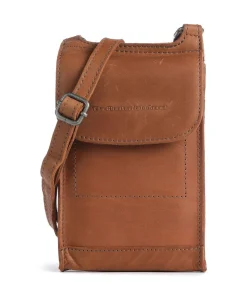 Cow Wax Pull Up Nebra Handytasche Pull-Up Rindsleder cognac