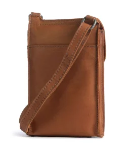 Cow Wax Pull Up Nebra Handytasche Pull-Up Rindsleder cognac