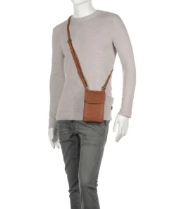 Cow Wax Pull Up Nebra Handytasche Pull-Up Rindsleder cognac