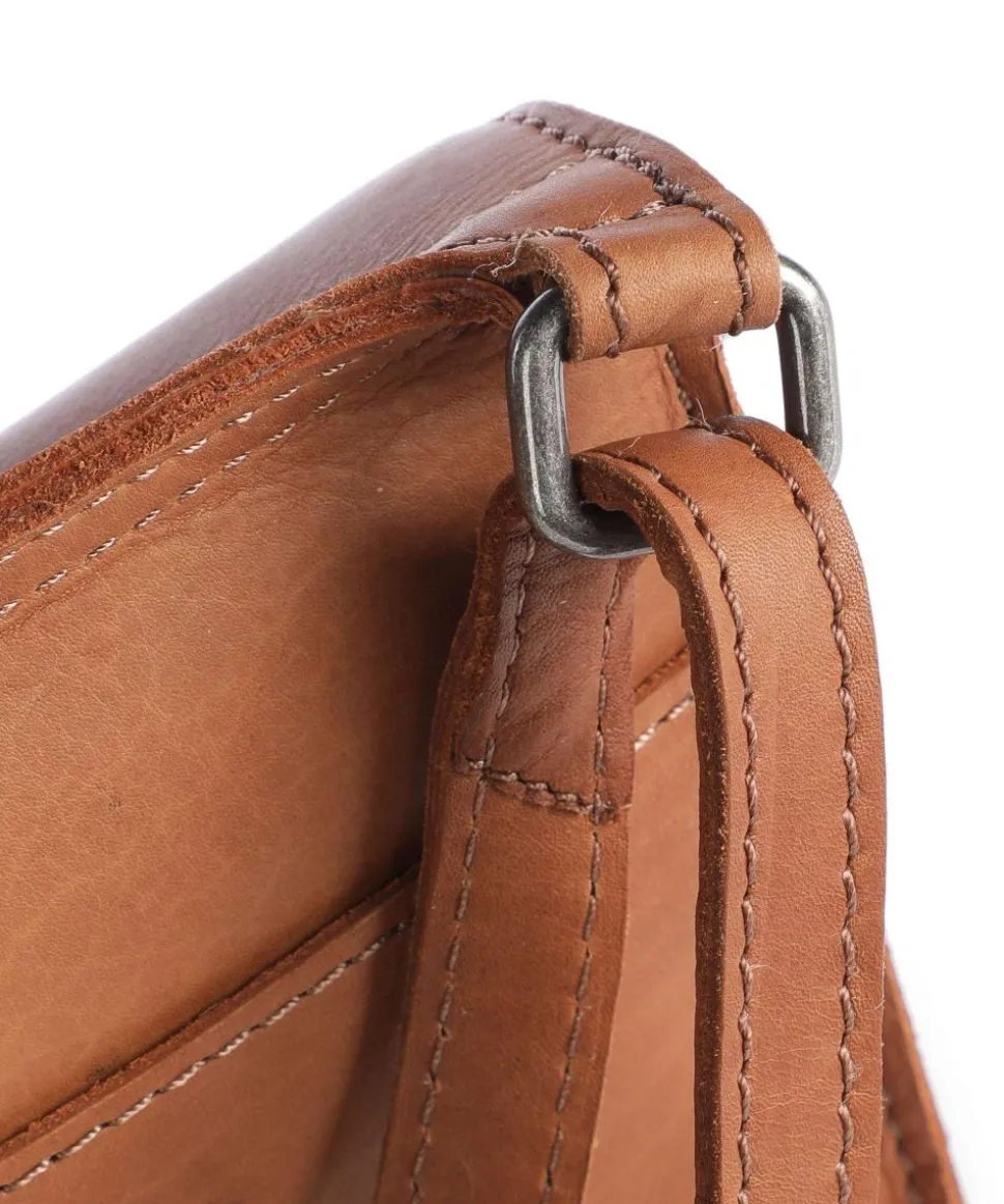 Cow Wax Pull Up Nebra Handytasche Pull-Up Rindsleder cognac