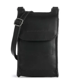 Cow Wax Pull Up Nebra Handytasche Pull-Up Rindsleder schwarz